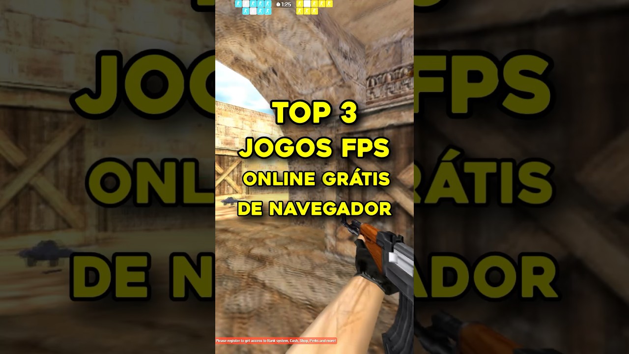 TOP 3 JOGOS de FPS GRÁTIS pelo NAVEGADOR 