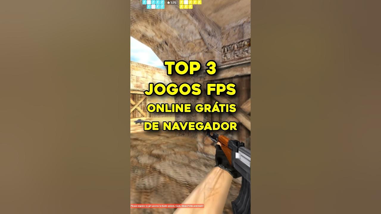 TOP 3 JOGOS de FPS GRÁTIS pelo NAVEGADOR 