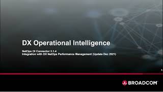 DX Operational Intelligence - NetOps PM OI Connector 2.1.4 - Update Dec 2021