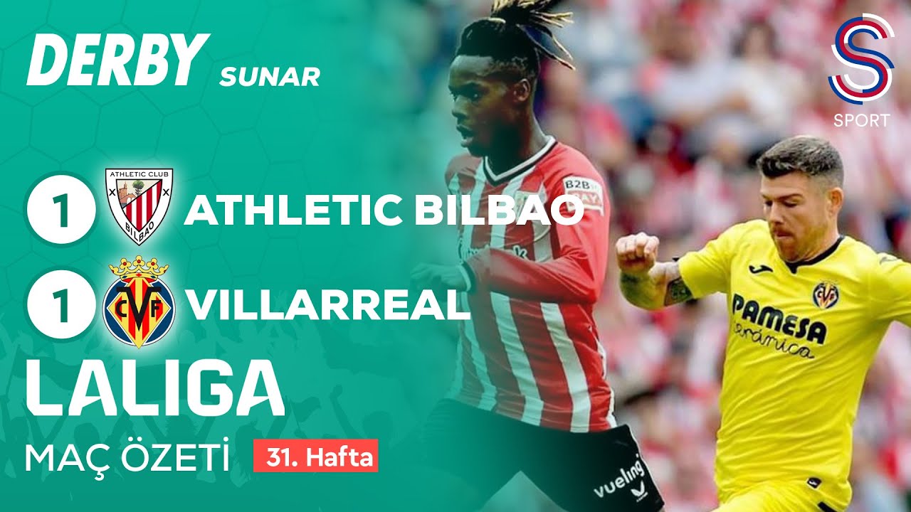 ⁣Athletic Bilbao - Villarreal (1-1) - Maç Özeti - LaLiga 2023/24