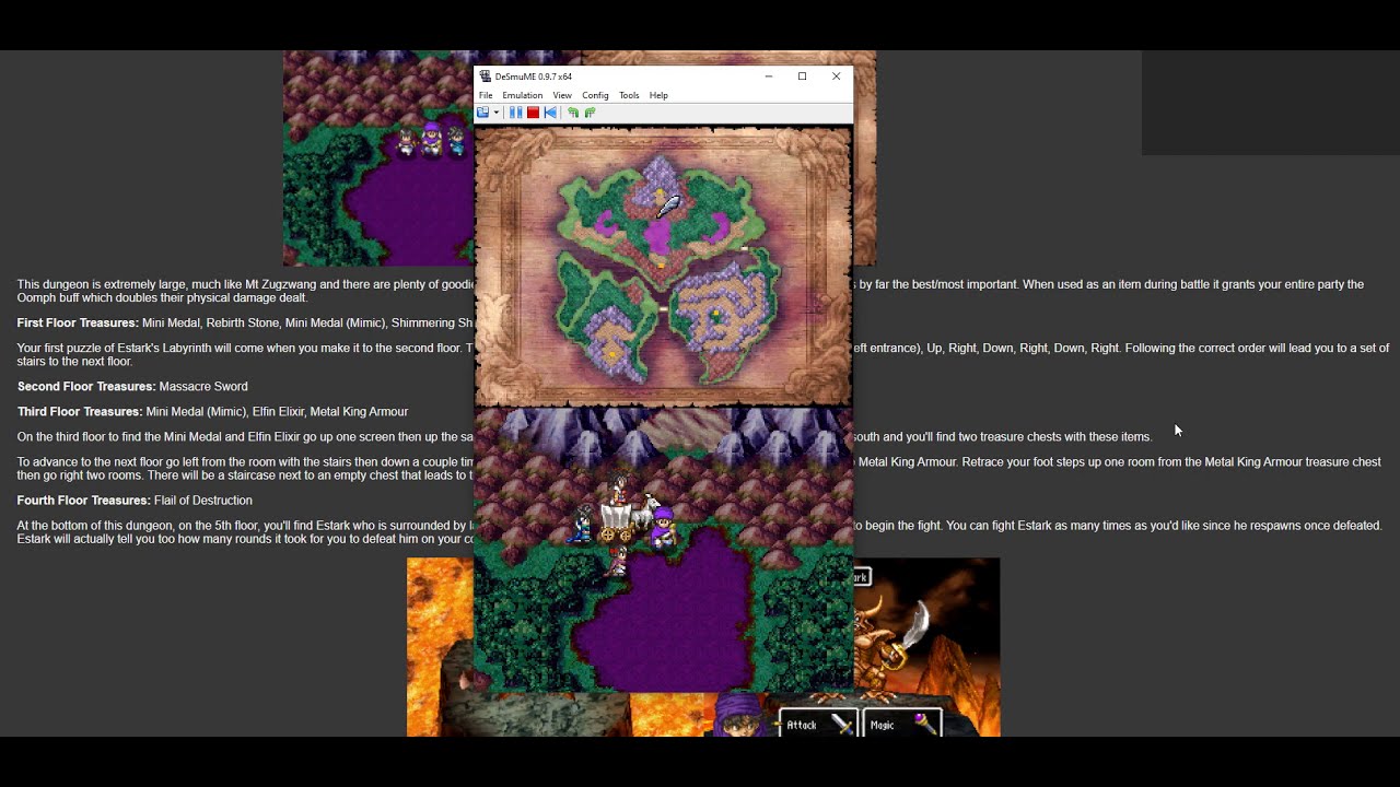 Dragon Quest 5 Estark's Labyrinth How to Navigate It