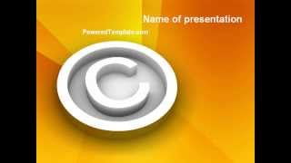Copyright Sign PowerPoint Template by PoweredTemplate.com
