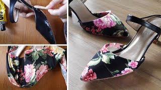 DIY FabricCovered Shoes | Upcycle