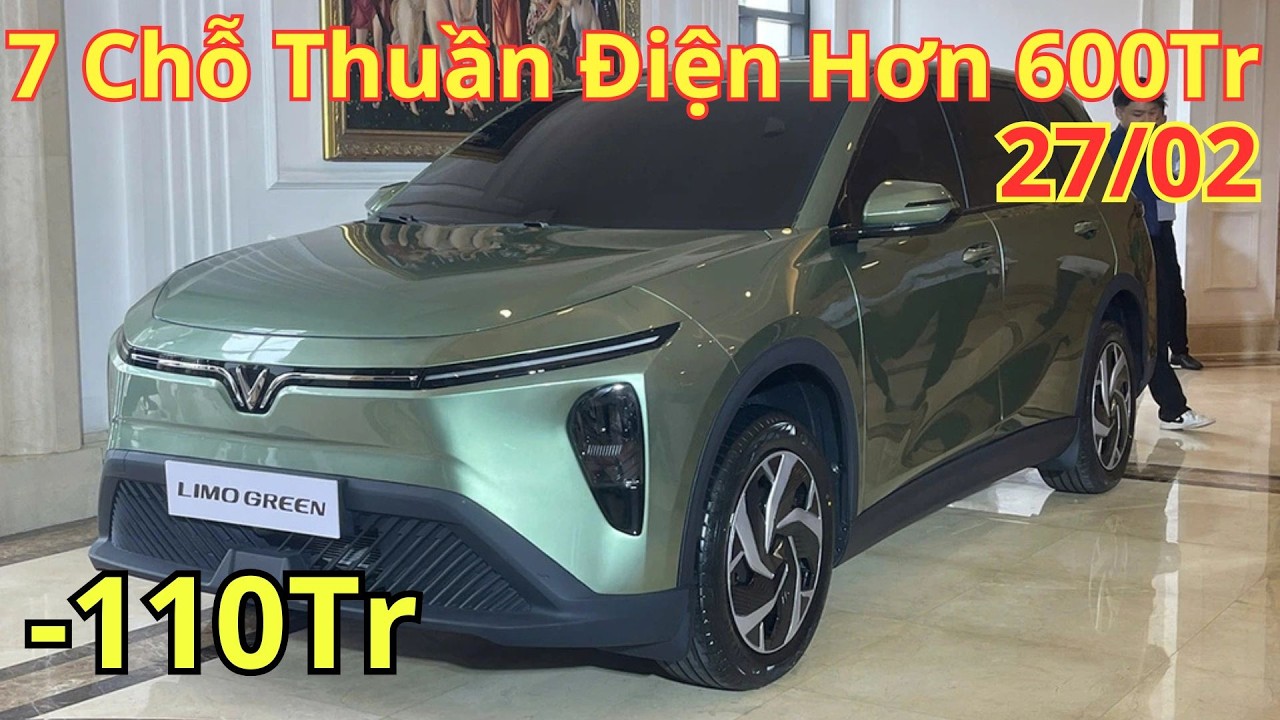 ✅Giá Khuyến Mại Vinfast Limo Green Cuối Tháng 2. 7 Chỗ Thuần Điện Hơn 600Tr  | Xegiatot24h