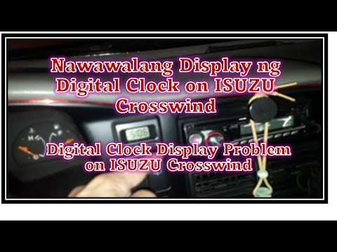 Digital Clock Display Problem on ISUZU Crosswind