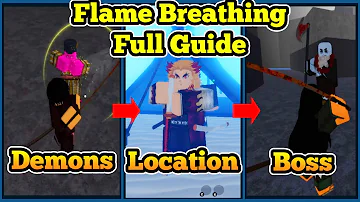 Flame Breathing FULL Guide + Trainer Location + Requirements | Roblox DemonFall
