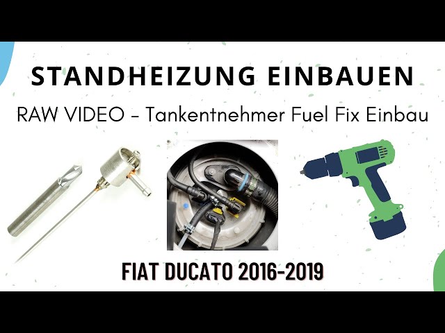 Einbau Webasto Fuel Fix Tankentnehmer (RAW Footage) 