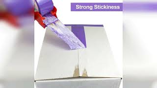 Overview: BOMEI PACK Purple Packing Tape with Dispenser, 2.4 Mil 1.88 Inch x 60 Yards, 6 Refills...