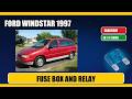 ford windstar (1997) Fuse Box Location, Diagram and Relays