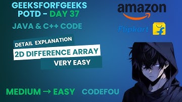 GFG POTD | 2D Difference Array | Java & C++ | 03-08-2025