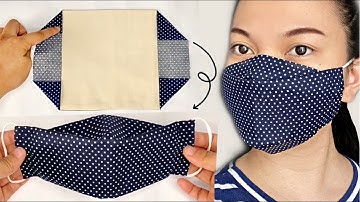 NEW!! NO FOG on Glasses 3D Face Mask with Filter Pocket! | Fast and Easy