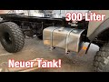 Aluminium Diesel LKW Tank mit Entnahmearmatur für einen Iveco Magirus Deutz 90-16 Expeditionsmobil