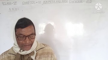 Class VI, Chapter 21, Concept of perimeter and area, Exercise 21D .