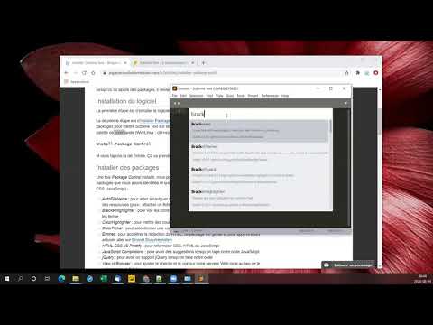 Installer Sublime Text (et quelques packages)