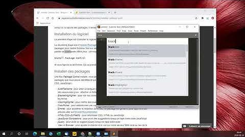 Installer Sublime Text (et quelques packages)