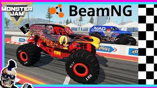 Monster Jam Video Game Drag Racing | BeamNG Drive screenshot 5