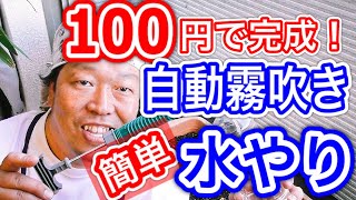 100円で完成 自動霧吹き機で簡単水やり 野菜でインテリア Youtube