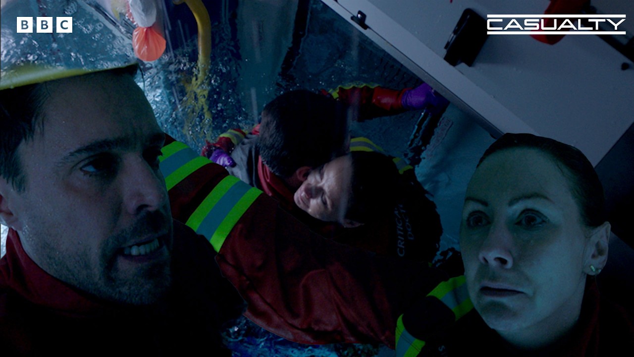 Will These Doctors DROWN In A Sinking Ambulance? | 40th Anniversary | Casualty
