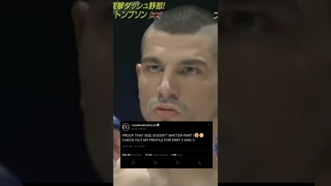 James Thompson Vs Giant Silva size DOESN’T MATTER