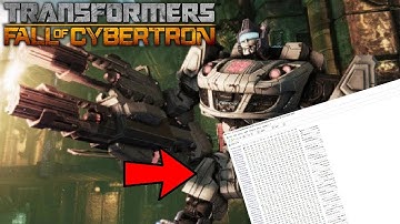 How to mod Transformers Fall of Cybertron!