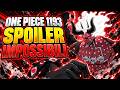 ONE PIECE 1193 SPOILER INSENSATI!