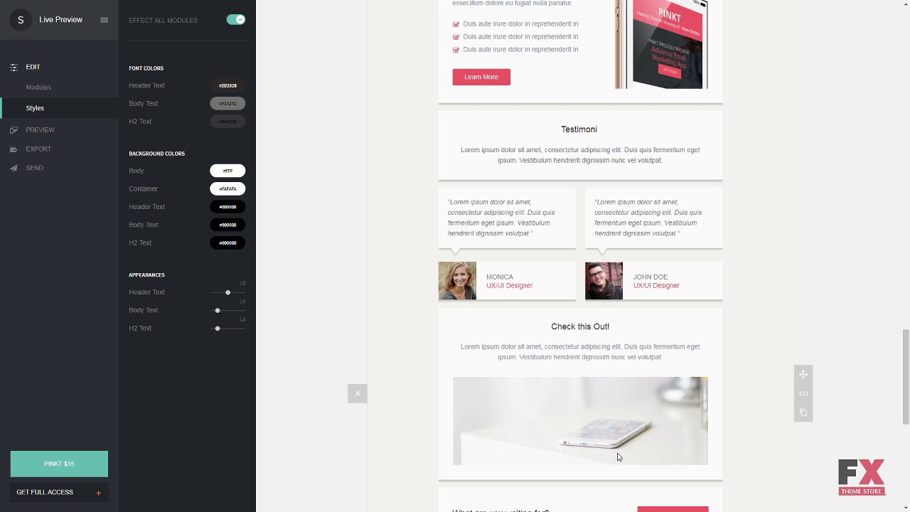 Pinkt - Responsive Newsletter Template TMT | Free Template  Stew Jade