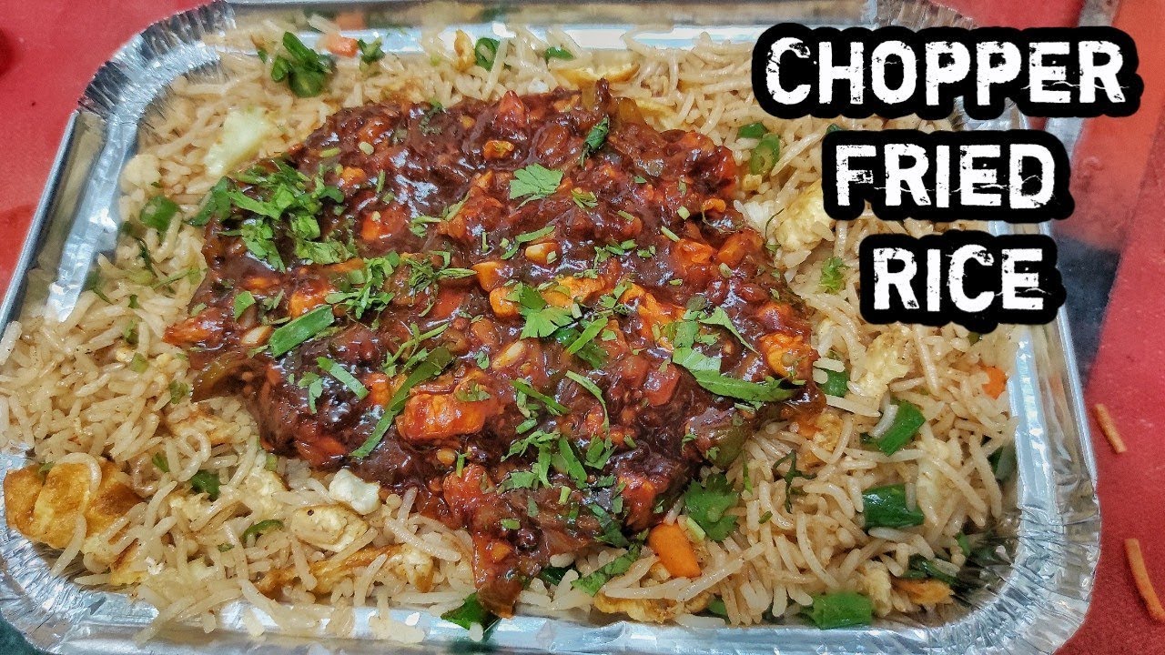 Amazing Chinese Chicken Chopper Rice & Schezwan Rice | street food # ...