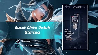 PRESET ALIGHT MOTION ML || SURAT CINTA UNTUK STARLA