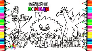 Garten Of BanBan 4 New Coloring pages / How to color New Monsters / Elektronomia - Collide [NCS] screenshot 5
