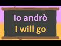 Learn the 35 Most Important Italian Verbs with Future Tense Conjugations and Practice Sentences!