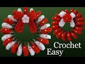 Como hacer corona Colgante para árbol de Navidad a Crochet Christmas Ideas Crafts