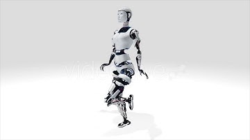Sexy Robot Android Woman Walking | Motion Graphics - Videohive template