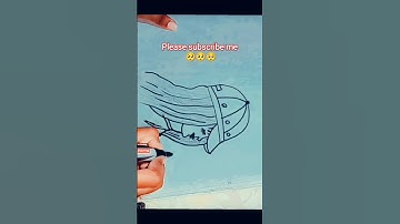 Easy Way to Draw side face of a girl || Satisfying Creative Art #shorts #girl