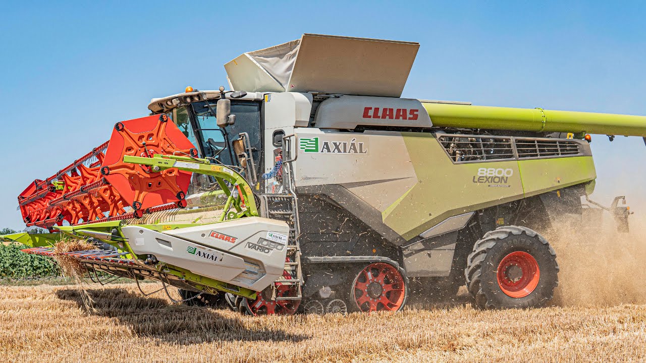 XXL Wheat Harvest 2025 5x CLAAS Lexion, Fendt 720 Vario, John Deere 7730-6R195, [Búza Aratás]