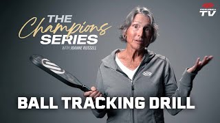 JoAnne Teaches This Pickleball "Tracking Drill" To Improve Coordination 👀 | Champions Series Ep. 3