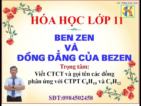 Video Viết và gọi tên các đồng phân của C8H10 và C9H12 (đồng... - youtube