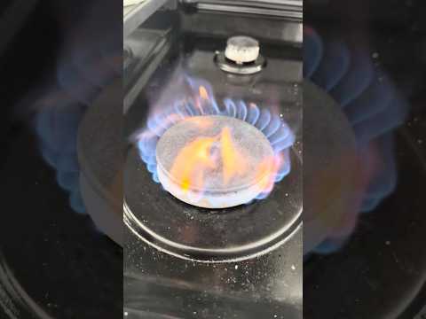 Why Is ONLY One Gas Burner Burning Orange? I Tried Everything! #Shorts