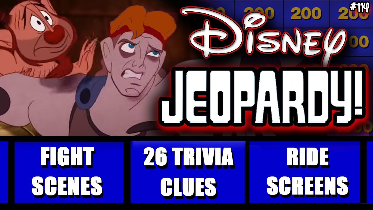 Disney Jeopardy Quiz • 26 Clue Game • Test your Knowledge