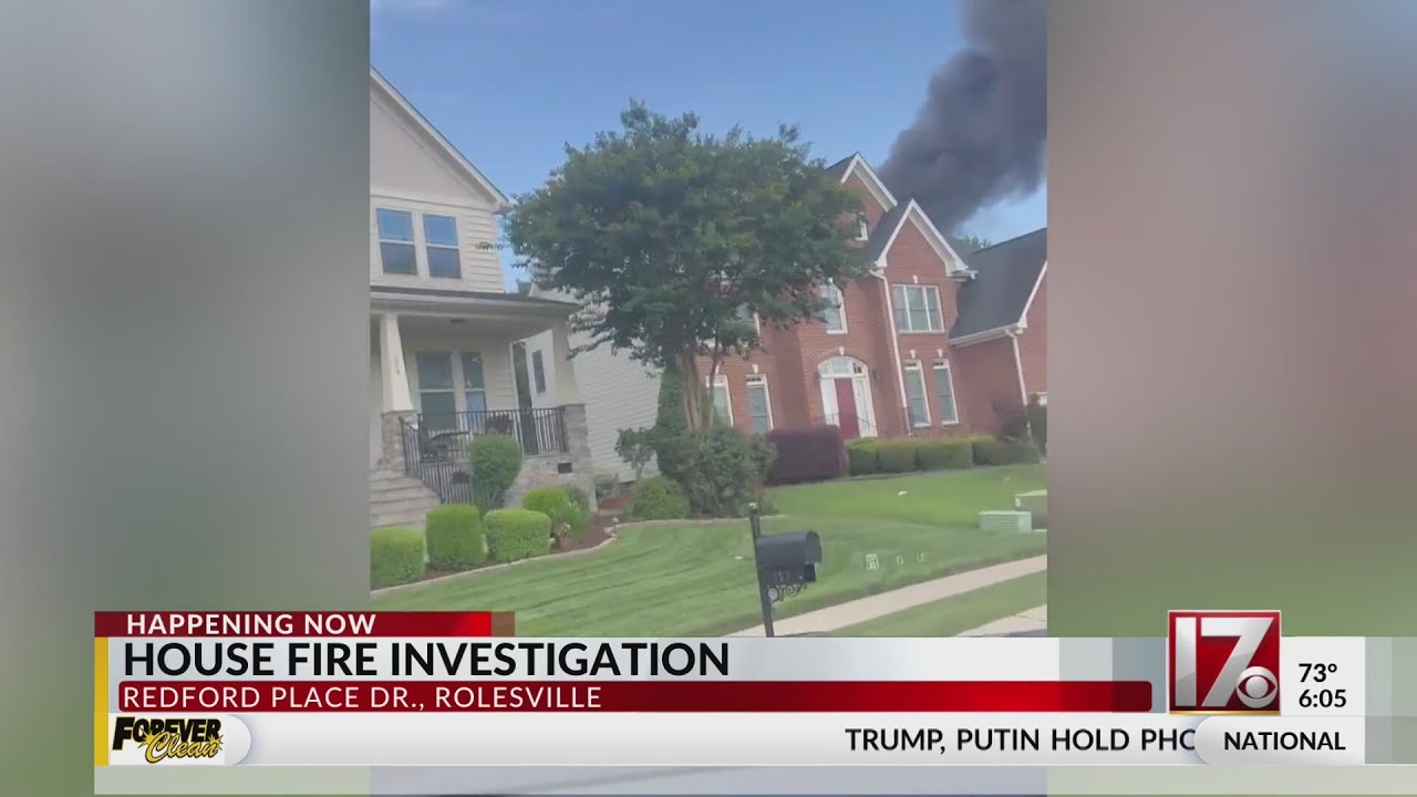 House fire investigation underway in Rolesville - YouTube