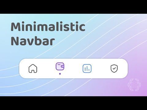 How to build a minimalistic navbar (tabbar) // HTML & CSS in-depth