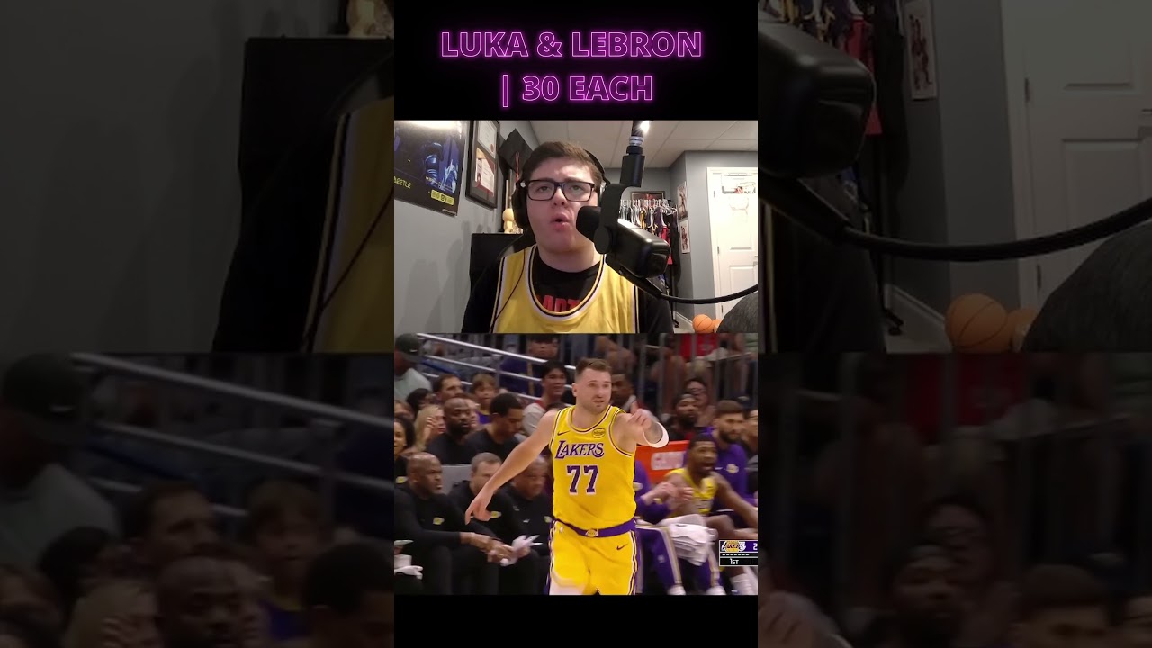 Luka Dončić & LeBron James Go OFF 🔥 30 Each