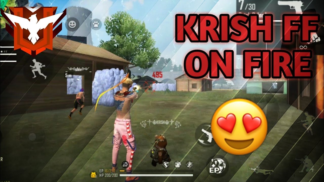 krish FF on fire free fire Hilights #6 one short - YouTube