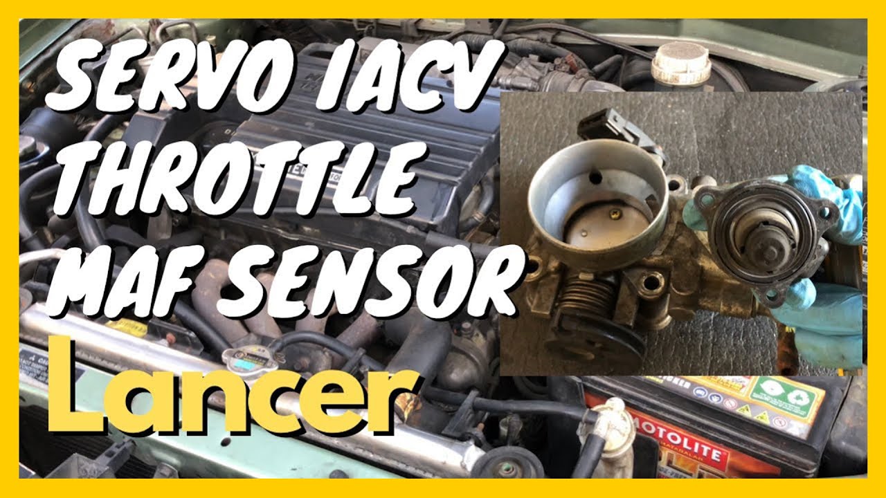 Mitsubishi Lancer Cleaning Throttle Body IACV Servo and MAF Sensor