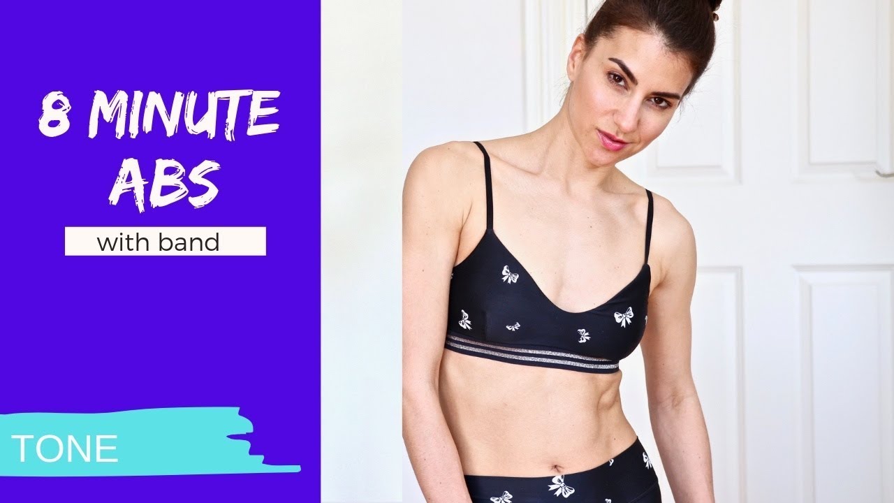 8 Minute Abs Workout With Band Youtube