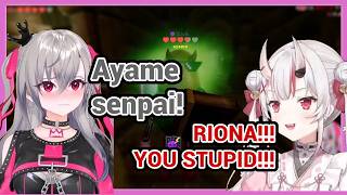 Riona Played Ayame So Well That Ayame Snapped!!! in Hololive Cursed Companions!