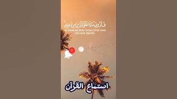 { هَٰذَا خَلْقُ اللَّهِ فَأَرُونِي مَاذَاخَلَقَ الَّذِينَ مِن دُونِهِ ۚ 11[} سورة لقمان#القرآن