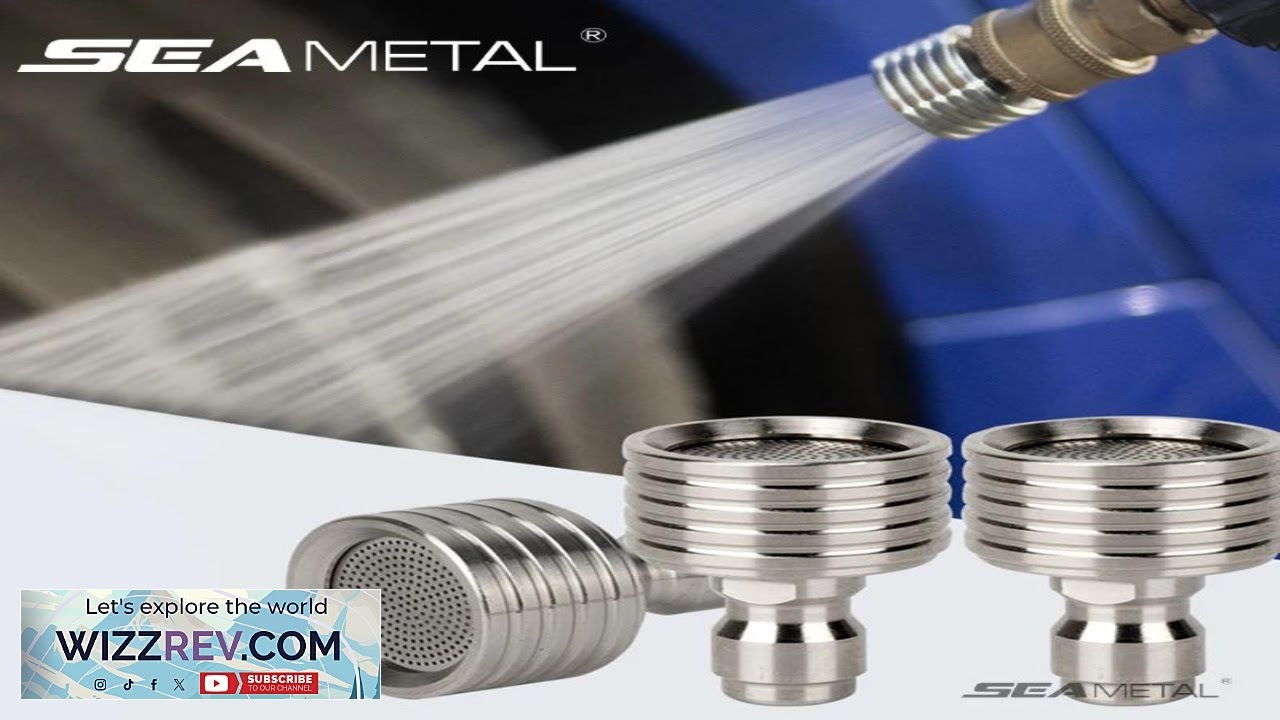 SEAMETAL Stainless Steel Shower Blades High Pressure Water Gun Interface Washing Nozzle
