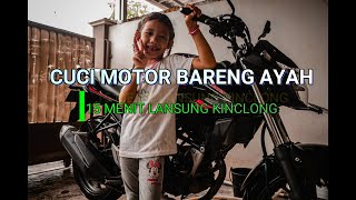 CUCI MOTOR HONDA CBR 150cc || 15 Menit jadi kinclong