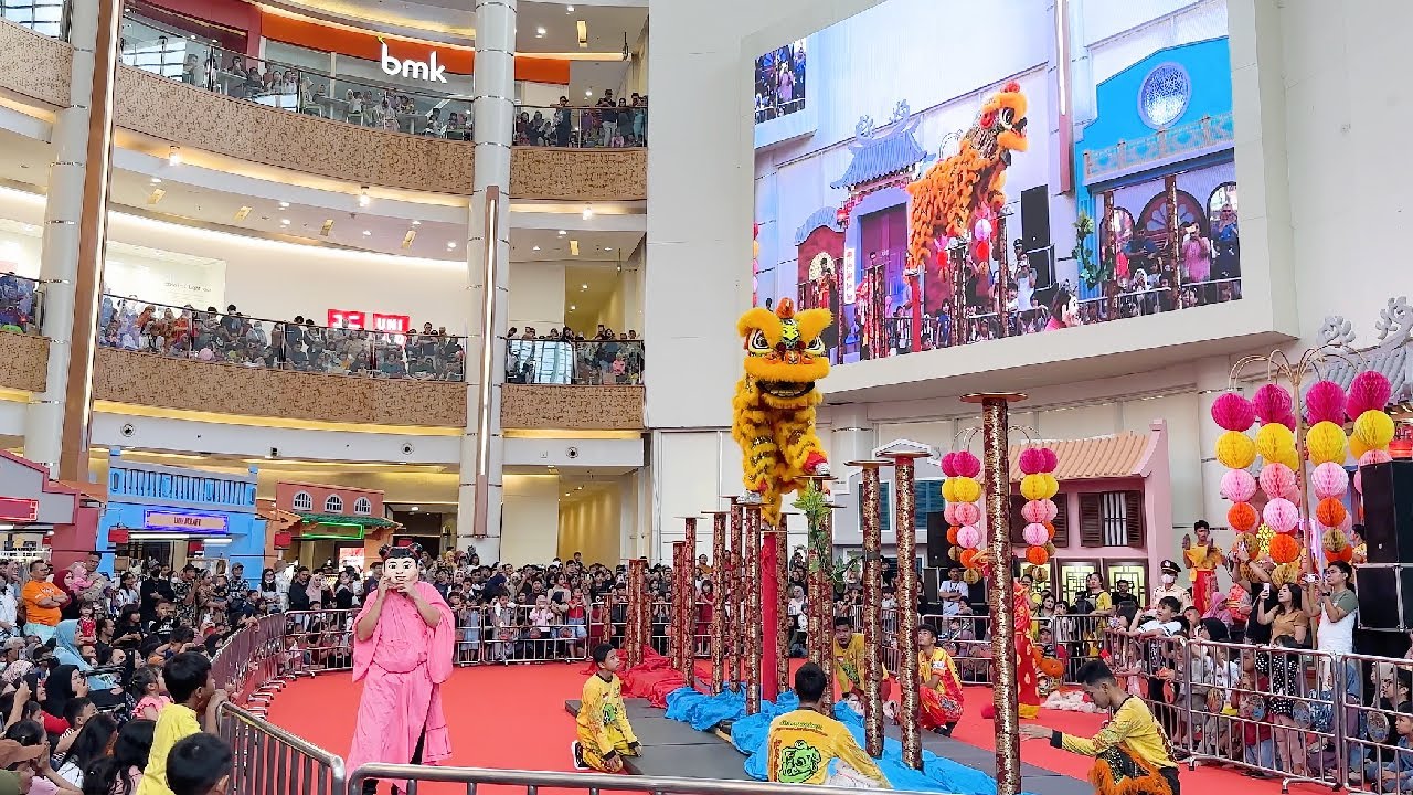 Summarecon Mall Bekasi - Atraksi Barongsai Tonggak Dharmapala, Lion Dance 2024