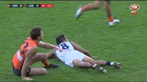 Eddie Betts curls one home - AFL